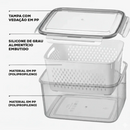 Kit de 20 Potes Herméticos de Vidro + BRINDE: 10 Copos de Vidro Aruba