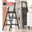 [LEVE 2 PAGUE 1] Escada Carbon Profissional, Pés 100% Antiderrapante + BRINDE: Bolsa de Ferramentas